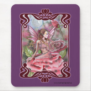 Tapis De Souris Rose Fairy Fancy Mousepad par Molly Harrison