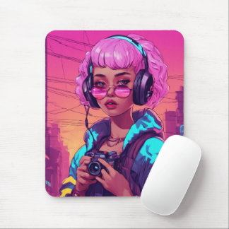Tapis De Souris Rose fluo-