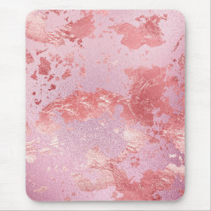 Tapis De Souris Rose Glamour Métallisé Pailleté Brillante