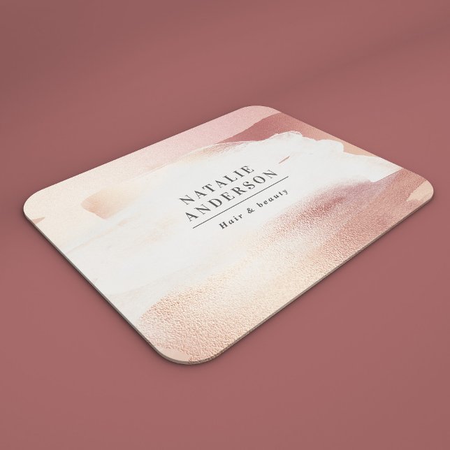 Tapis De Souris Rose Gold Blush Modern Feminine Small Business (Créateur téléchargé)