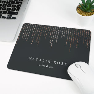 Tapis De Souris Rose Gold Marquee Personnalisé