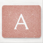 Tapis De Souris Rose Gold - Pink Sparkle Parties scintillant Nom d<br><div class="desc">Rose Bleu - Rose Parties scintillant à étincelle d'or Nom du monogramme Monogram Mousepad. Ce Mousepad peut être customisé pour inclure votre prénom.</div>