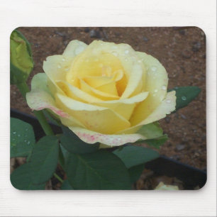 Tapis De Souris Rose jaune