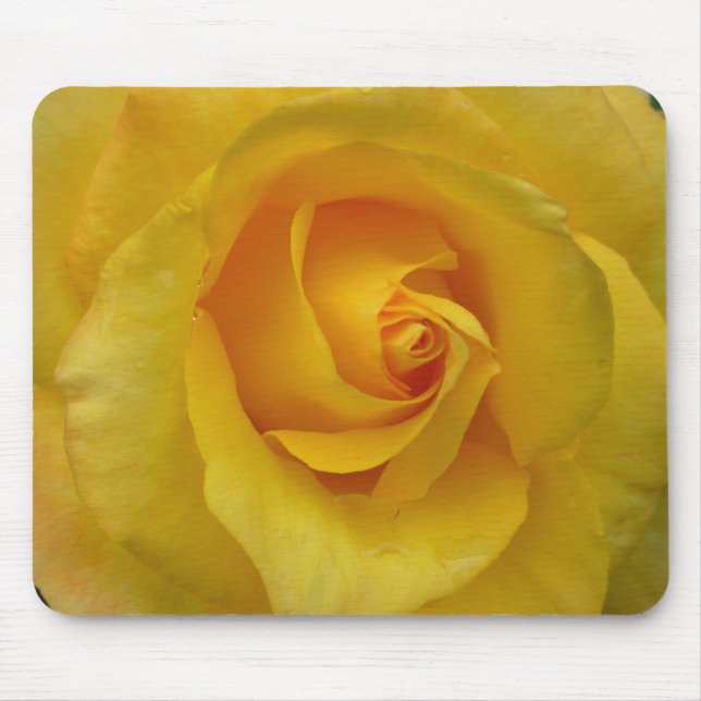 Tapis De Souris Rose jaune Mousepad Rose Souris personnalisé (Devant)