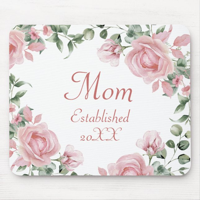 Tapis De Souris Rose Maman Rose  (Devant)