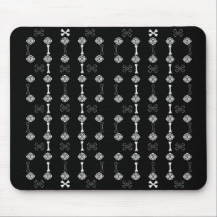 Tapis De Souris Rose mort (noir et blanc)