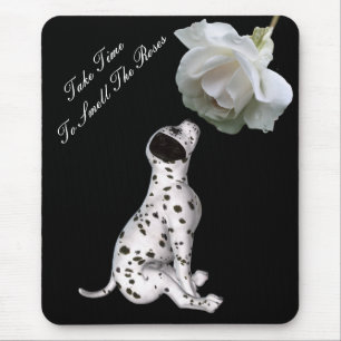 Tapis De Souris Rose Mousepad inspiré de chiot de roses d'odeur