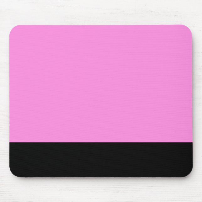 Tapis de souris Rose & Noir (Devant)