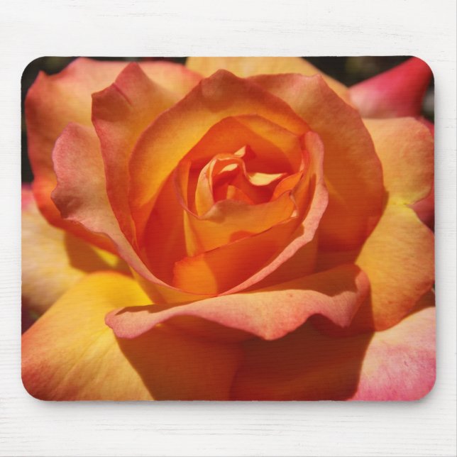 Tapis De Souris Rose orange et rose (Devant)