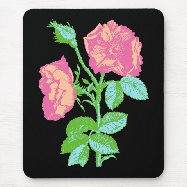 Tapis De Souris Rose Pastel (Devant)