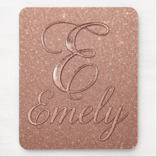 Tapis De Souris Rose personnalisé Parties scintillant Gold Design 
