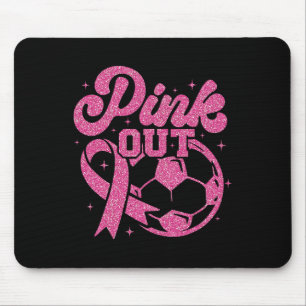 Tapis De Souris Rose pour botter pour une guérison Football Cancer