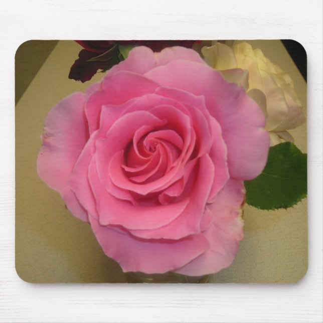TAPIS DE SOURIS ROSE ROSE (Devant)