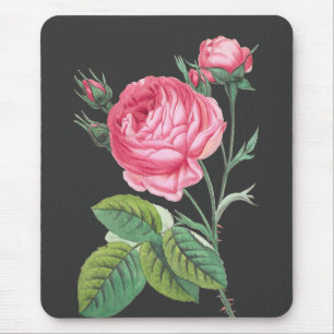 Tapis De Souris Rose rose florale moderne