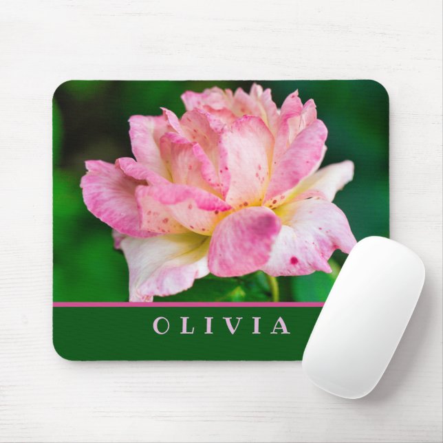 Tapis De Souris Rose rose rose (Avec souris)