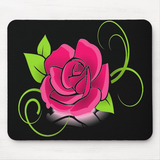 Tapis De Souris Rose rose vif (Devant)