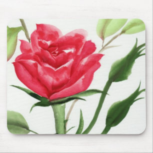 Tapis De Souris Rose rouge