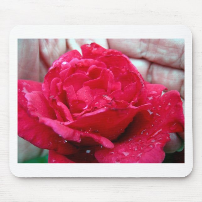 Tapis De Souris Rose rouge (Devant)