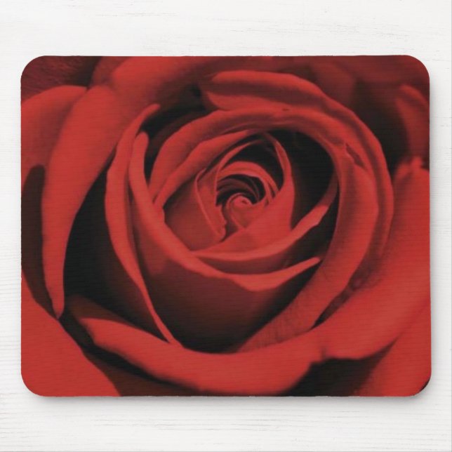 Tapis De Souris Rose rouge de floraison Mousepad (Devant)