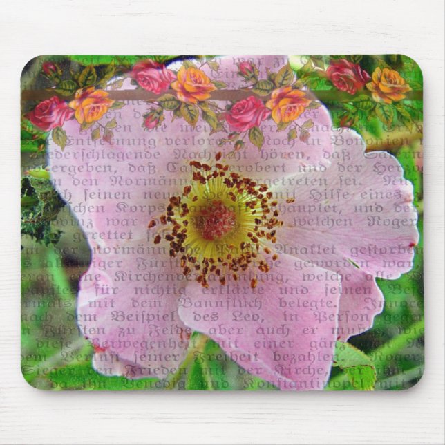 Tapis De Souris Rose sauvage (Devant)
