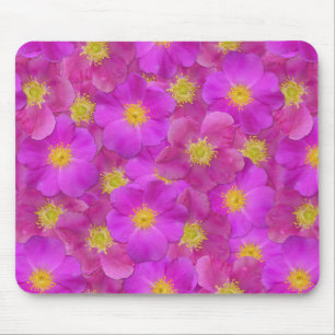 Tapis De Souris Rose sauvage Motif sans couture