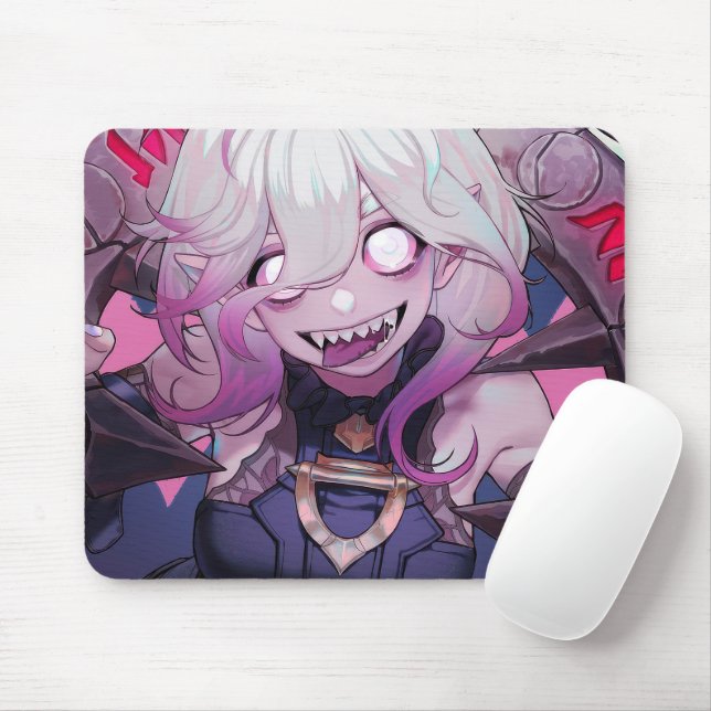 Tapis De Souris Rose Thorn Gaming Mousepad | Petit monstre Fury (Avec souris)