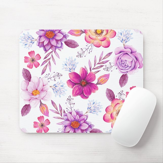 Tapis De Souris Rose violette (Avec souris)