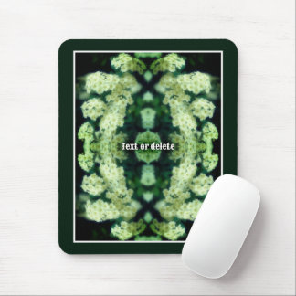 Tapis De Souris Roses blanches vierges Abstraites personnalisées