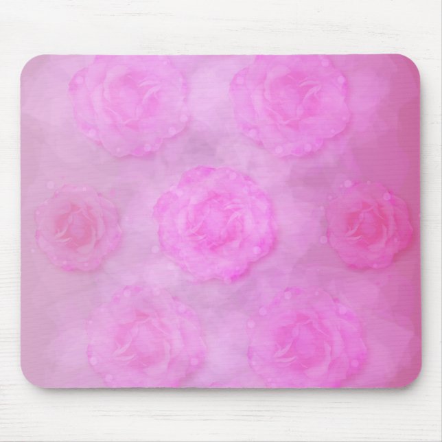 Tapis De Souris Roses d'aquarelle ROK (Devant)