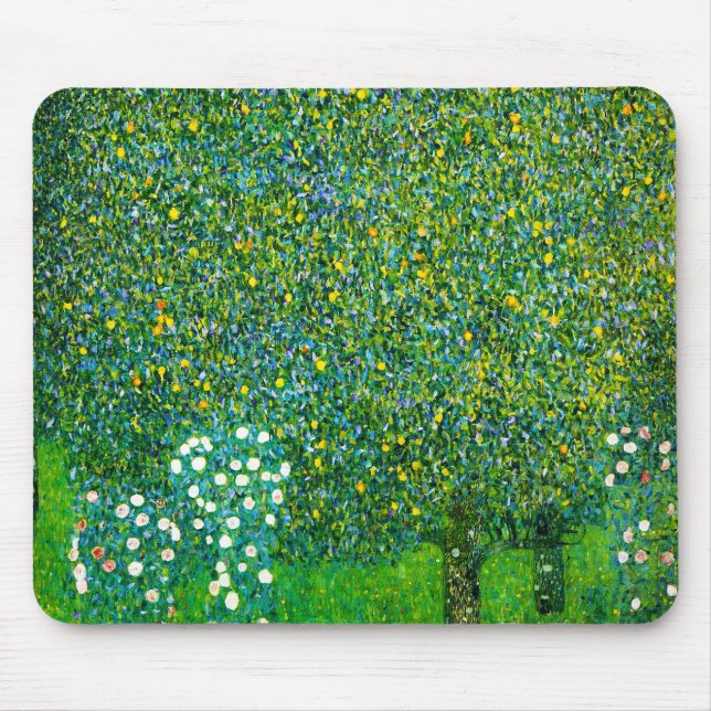 Tapis De Souris Roses de Gustav Klimt sous le poirier (Devant)