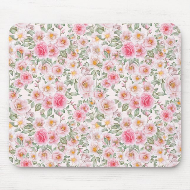 Tapis De Souris Roses de jardin délicieux (Devant)