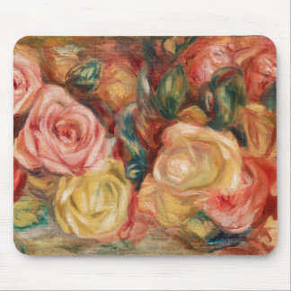 Tapis De Souris Roses de Renoir Impressionist Painting
