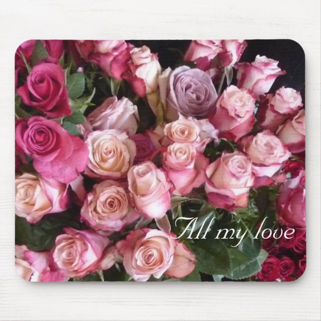 Tapis De Souris Roses de Valentine (Devant)