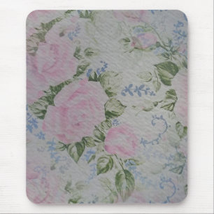 Tapis De Souris Roses floraux roses Vintages