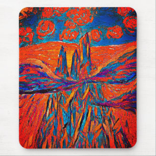 Tapis De Souris Roses impressionnants dans le ciel