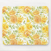 Roses jaunes rustiques Motif de bouquet floral