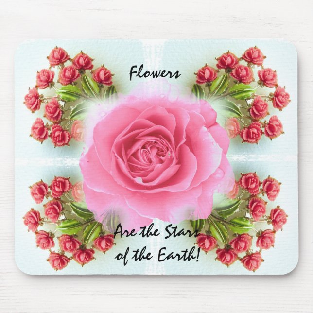Tapis De Souris Roses Mousepad (Devant)