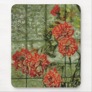Tapis De Souris Roses oranges d'escalade