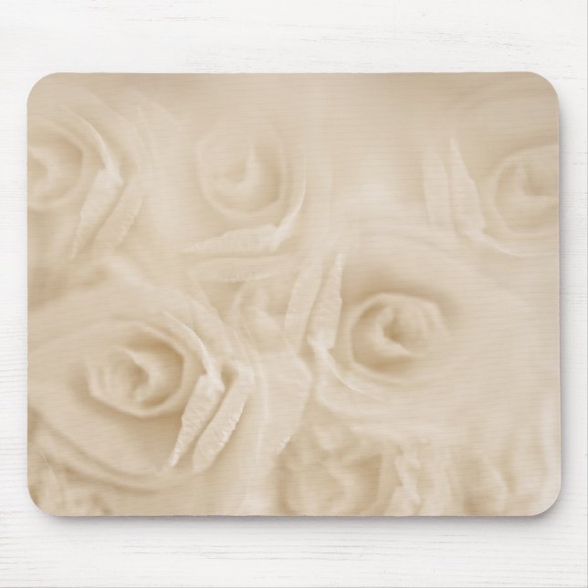 Tapis De Souris Roses papier Sepia (Devant)