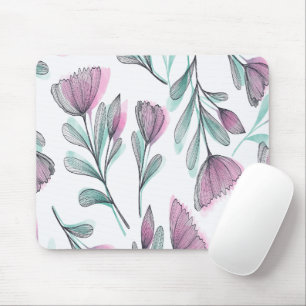 Tapis De Souris Roses pourpres