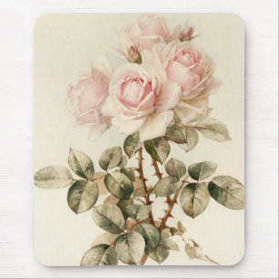 Tapis De Souris Roses romantiques victoriens vintages