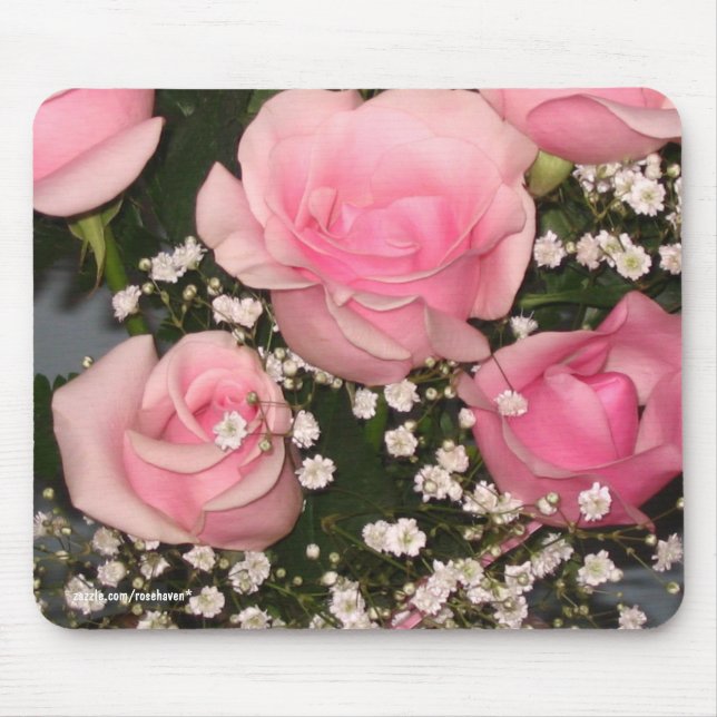 Tapis De Souris Roses roses Mousepad (Devant)