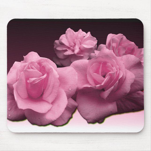 Tapis De Souris Roses roses Mousepad (Devant)