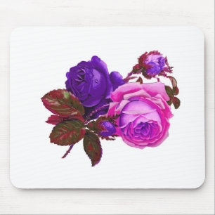 Tapis De Souris Roses roses vintages - Cadeaux