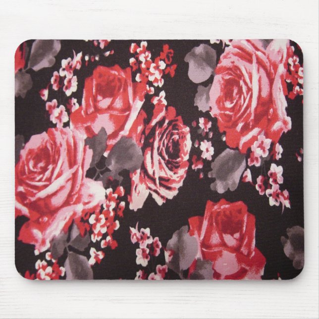 TAPIS DE SOURIS ROSES ROUGES (Devant)