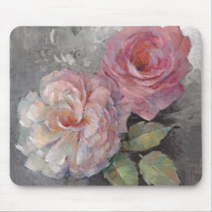 Tapis De Souris Roses sur le gris