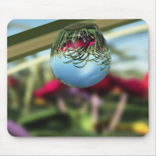 Tapis De Souris Roses sur Raindrops Mousepad