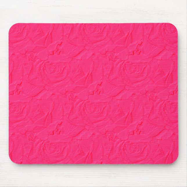 Tapis De Souris Roses texturés intégrés BUBBLEGUM PINK MOUSEPAD (Devant)