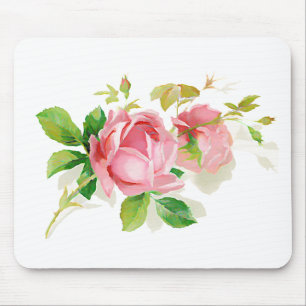 Tapis De Souris Roses vintages roses