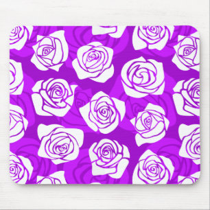 Tapis De Souris roses vintages violets Mousepad